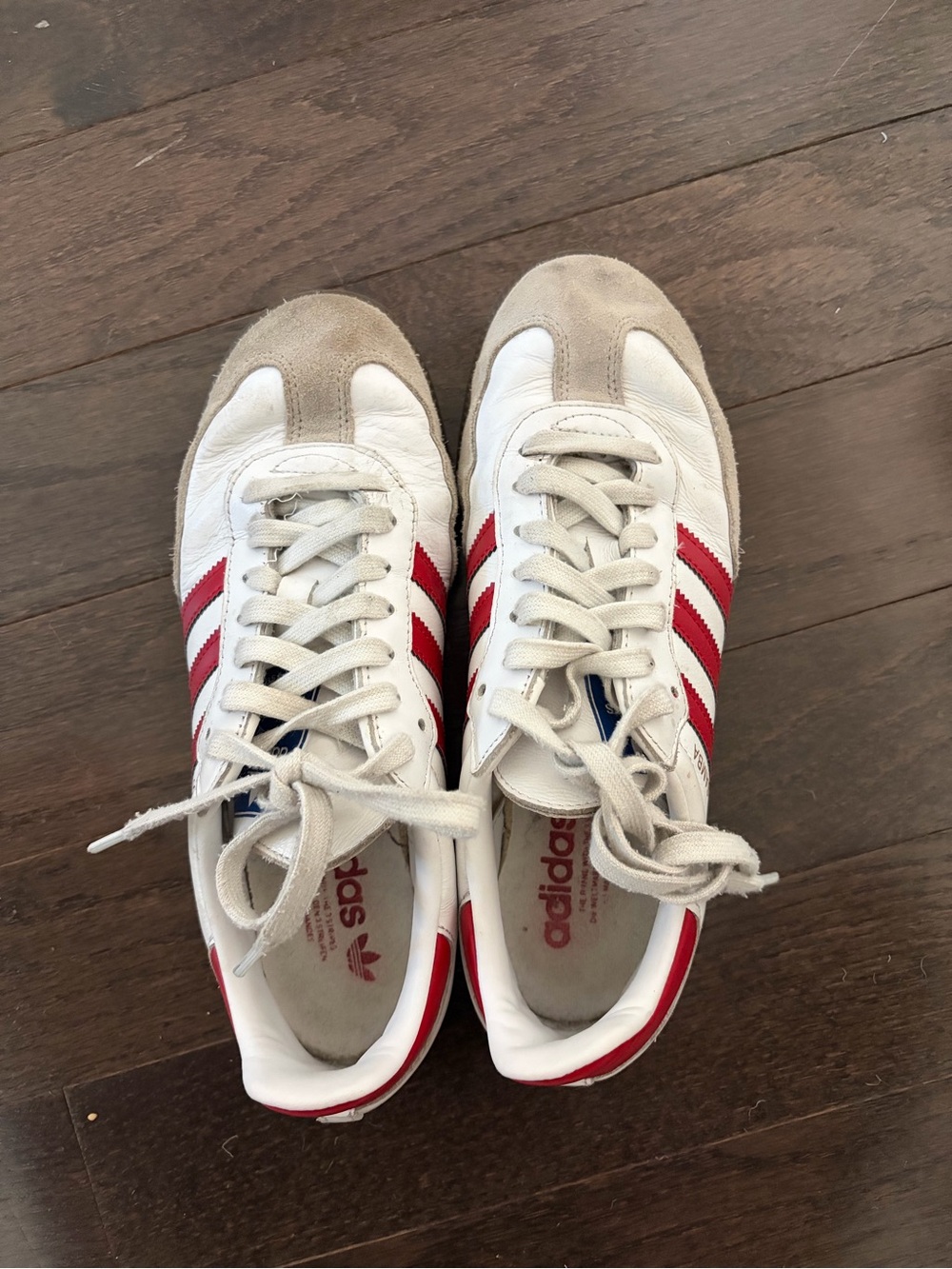 Adidas Samba OG Sneakers - Cloud White/Better Scarlet Red (Unisex Sizing)